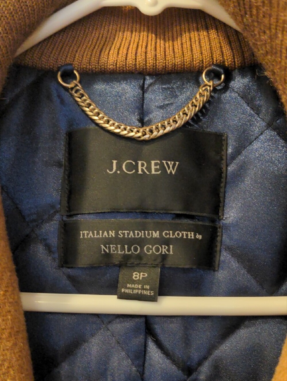 J Crew Women's Camel Tan Wool-Blend Peacoat - Picture 2 of 5